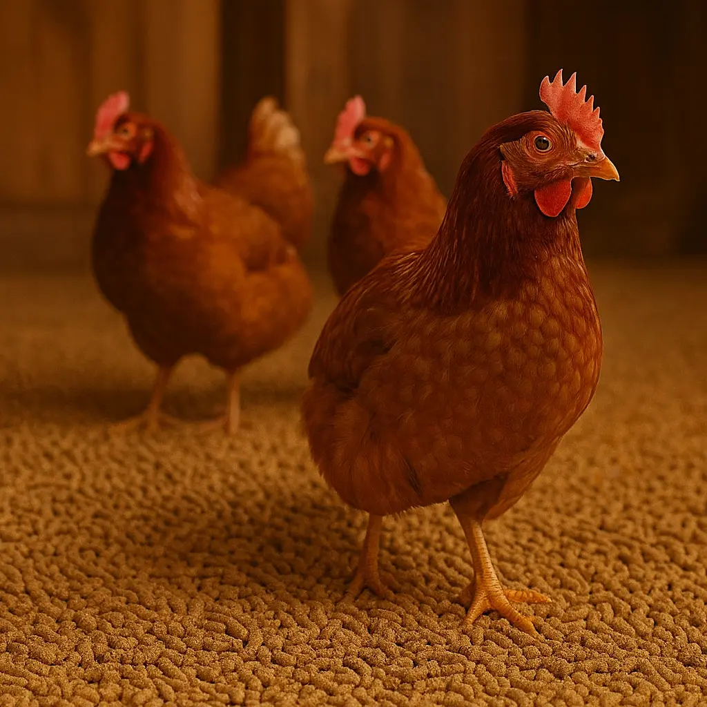 Kurczaki na pellecie ściółkowym